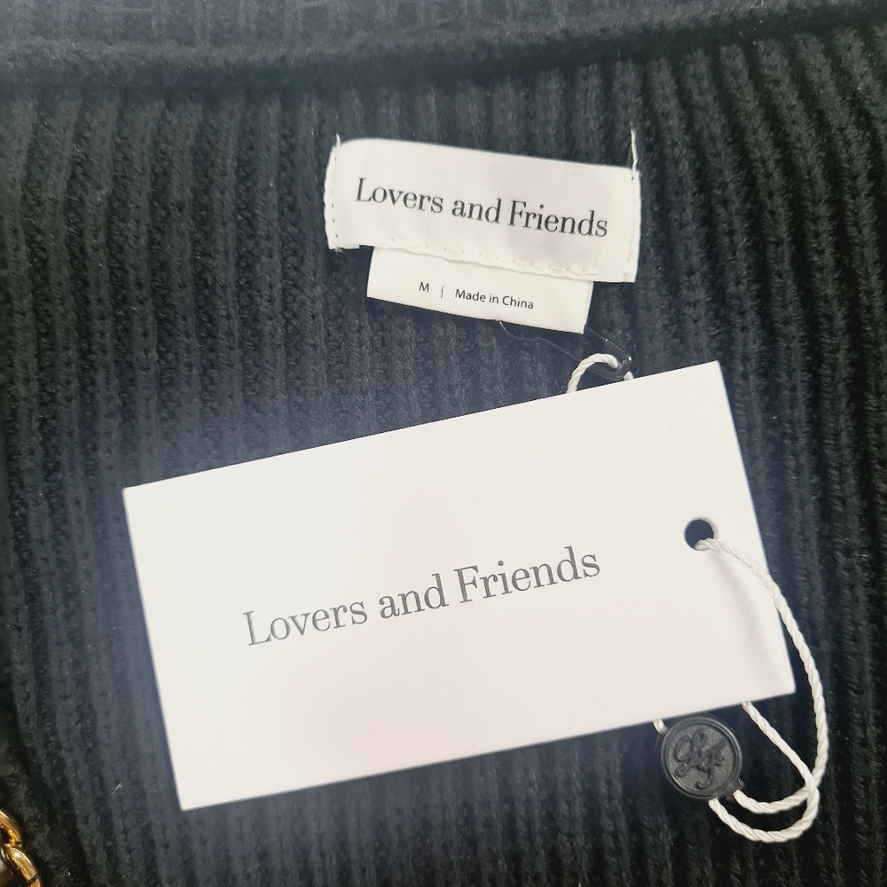 Lovers + Friends Black Cardigan with Gold Details - Picture 7 of 10